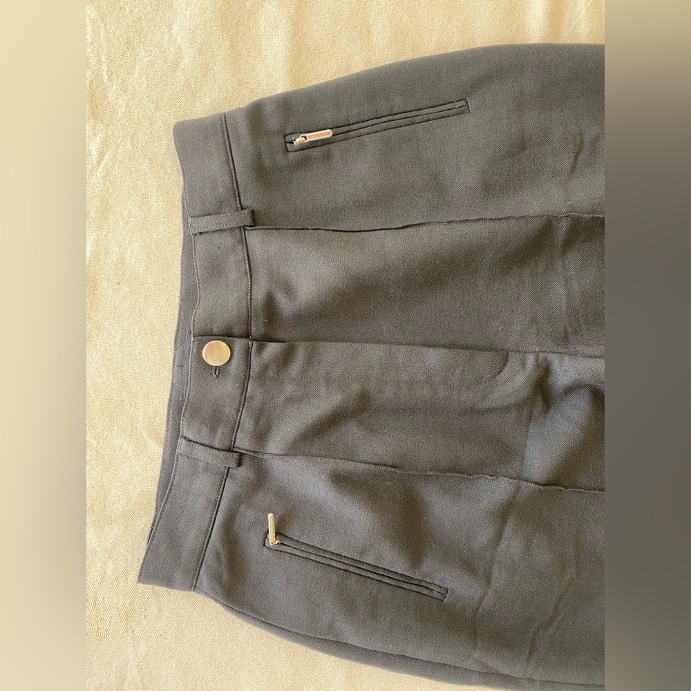 Escada Sport Vintage 90s Womens Black Pleated Cuffed Trouser Style Pant 38 - Picture 4 of 9